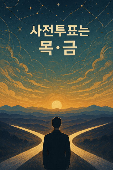 21대 대통령 선거 사전투표는 목요일과 금요일입니다